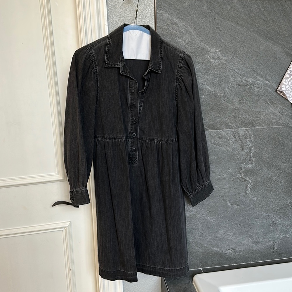 Black dress- denim
